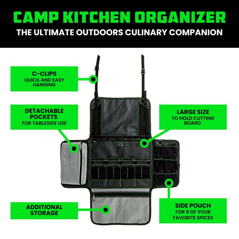 Rhino USA Camp Kitchen Organizer Bag (Black) AC-SBCAMPKIT-BLK AC-SBCAMPKIT-BLK User 1