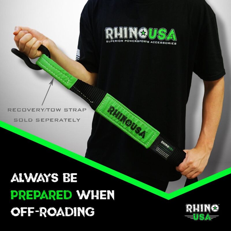 Rhino USA 20Ft Tow Strap/Shackles Combo RNO-SHACKSTRAP20 RNO-SHACKSTRAP20 User 3