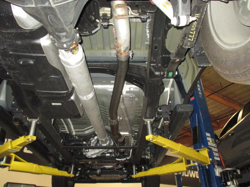 aFe Apollo GT Series 3in 409 SS Muffler Delete Pipe 2019 GM Silverado/Sierra 1500 V8-6.2L 49C44114NM 49C44114NM Photo - Mounted