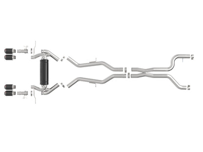 aFe 23-25 BMW M2 L6-3.0L (G87) MACH Force-Xp Cat-Back Exhaust w/ Carbon Fiber Tip 49-36353-C 49-36353-C Photo - Unmounted