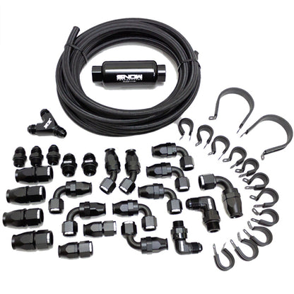 Snow Performance 8AN Braided Stainless Fuel Line Kit - Black Line SNF-60801B SNF-60801B User 1