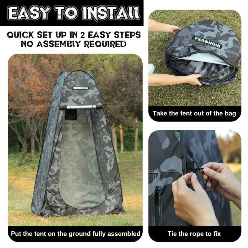 Rhino USA Popup Privacy Tent - Camo CA-PT2X6-CAMO CA-PT2X6-CAMO User 3