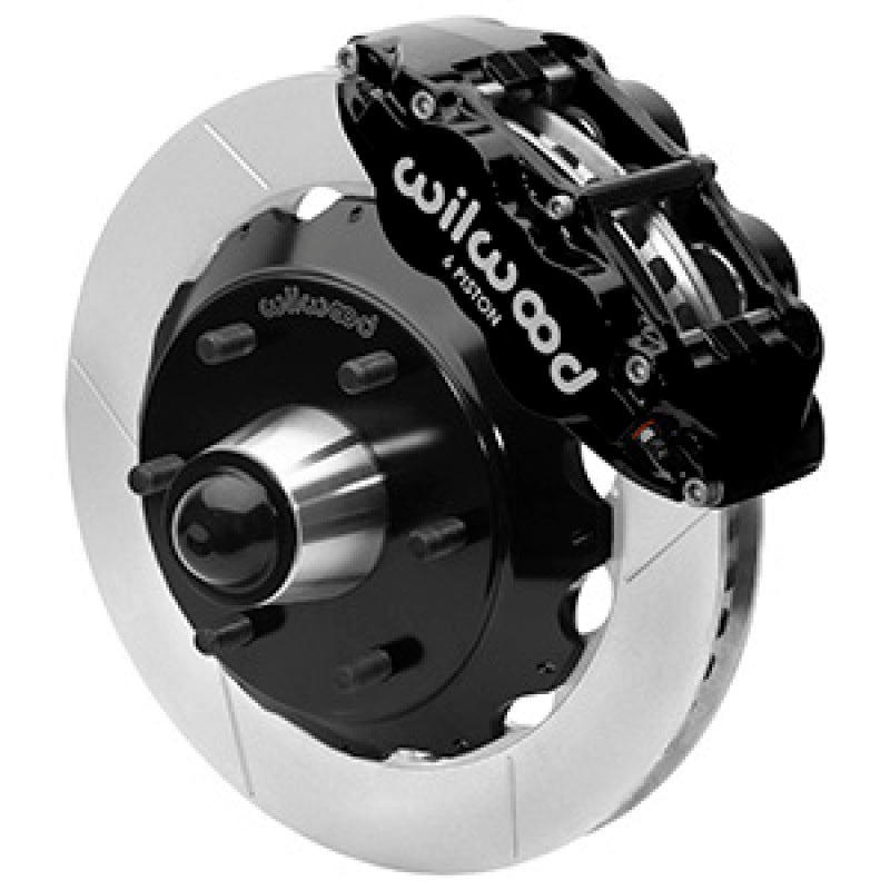 Wilwood 63-87 C10 CPP Spindle FNSL6R Front BBK 13in Slotted 6x5.5 BC - Black 140-16457