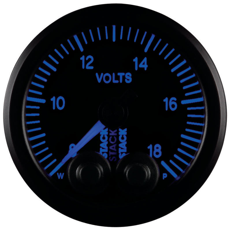 Autometer Stack 52mm 8-18V Pro-Control Battery Voltage Gauge -Black ST3516 ST3516 User 8