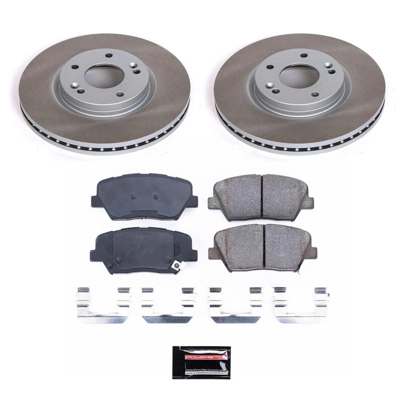 PowerStop Power Stop 11-13 Kia Sorento Front Semi-Coated Rotor Kit SC5926 SC5926 Photo - Primary