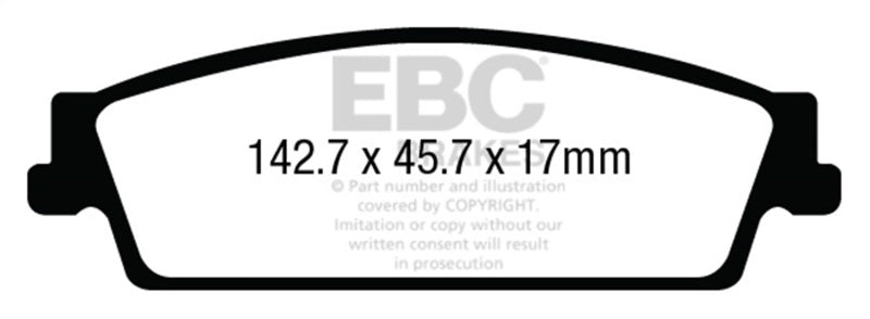 EBC Disc Brake Pad Set UD1707 Photo - Primary