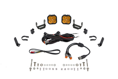 Diode Dynamics SS3 LED Bumper 1 1/2 In Roll Bar Kit Max - Yellow SAE Fog (Pair) DD7666 DD7666 Photo - Primary