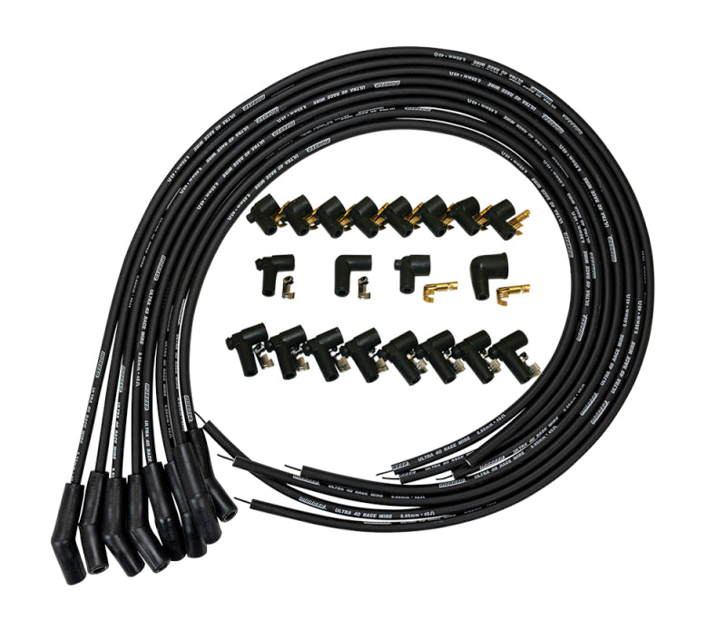 Moroso Wire Set, Ultra 40, Univ, 135 Boot, Black 73816 User 1
