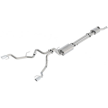 Ford Racing 2017 F-150 Raptor 3.5L Touring Cat-Back Exhaust System Dual Rear Exit w/ Chrome Tips M-5200-F15RTC M-5200-F15RTC Photo - Unmounted