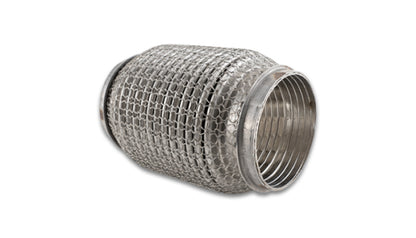 Vibrant SS Flex Coupling w/ Interlock Liner and Mesh Braid 3in Inlet/Outlet x 6in long 66006 66006 Photo - Primary