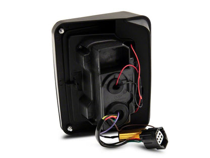 Raxiom 07-18 Jeep Wrangler JK Axial Series LED Tail Lights- Blk Housing (Clear Lens) J141585 J141585 Photo - Close Up