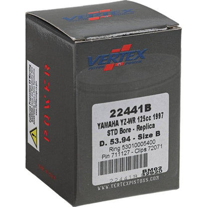 Vertex Pistons Vertex Piston 1997 Yamaha YZ 125 125cc Cast Replica Piston Kit 22441B 22441B Photo - Primary
