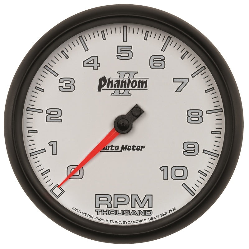 Autometer Gauge, Tachometer, 5", 10k Rpm, In-Dash, Phantom II 7598 Photo - Primary