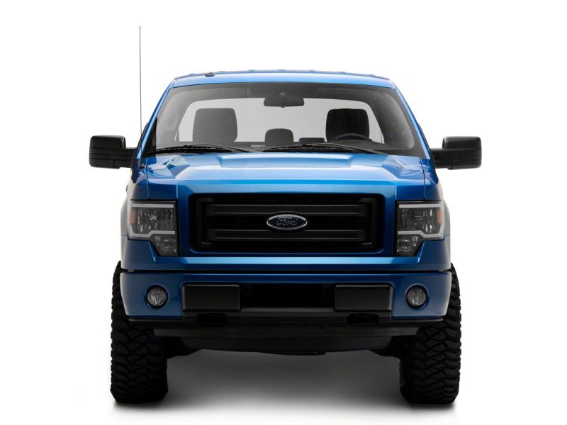 Raxiom 09-14 Ford F-150 Axial Series Headlights w/ LED Bar- Blk Housing (Clear Lens) T566367 T566367 Photo - Close Up