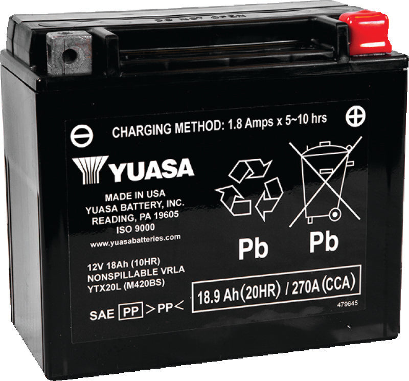 Yuasa Battery Yuasa Ytx20L Yuasa Battery YUAM420BS YUAM420BS Photo - Primary
