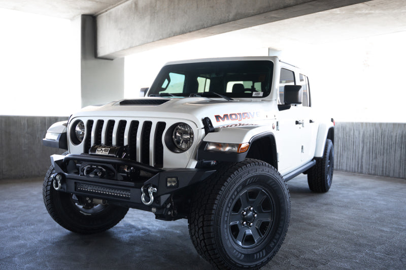 DV8 Offroad 18-23 Jeep Wrangler JL / 20-23 Jeep Gladiator JT FS-7 Mid-Width Winch Front Bumper FBJL-07 FBJL-07 Photo - Unmounted