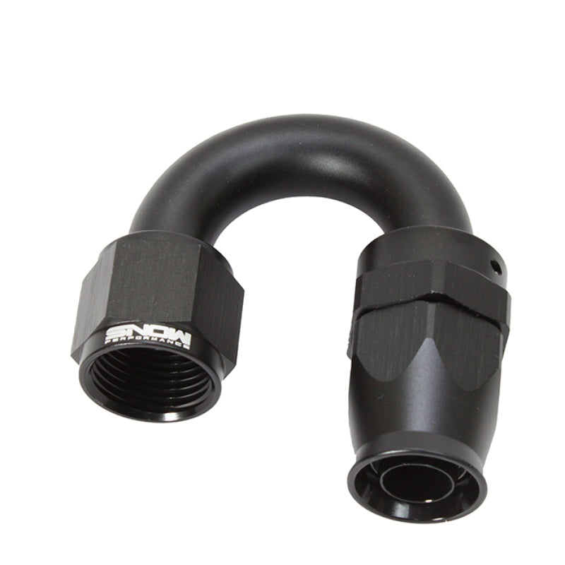 Snow Performance Snow -10AN 180 Degree PTFE Hose End (Black) SNF-60118