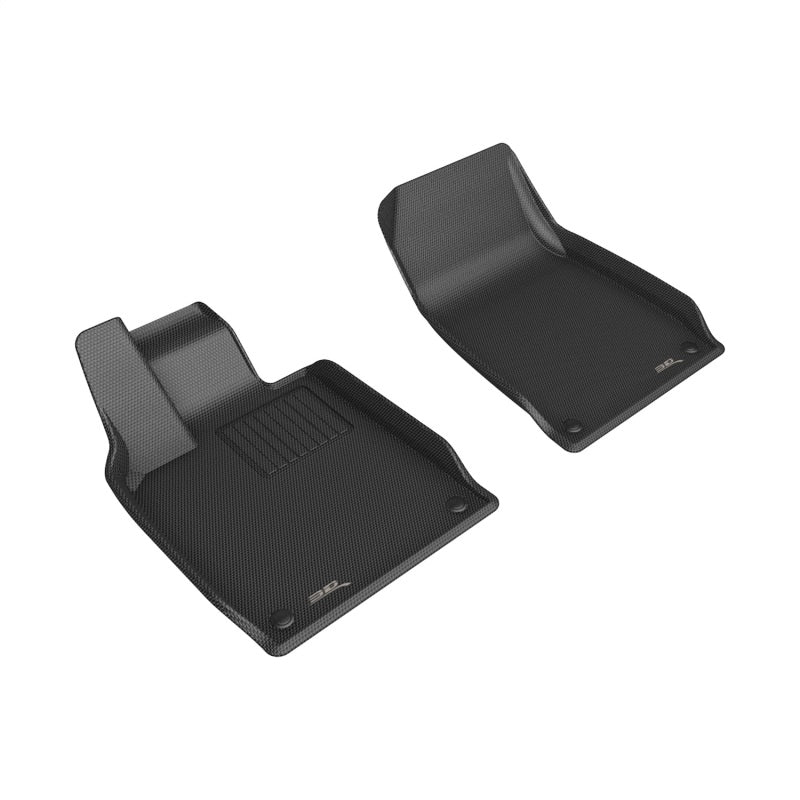 3D MAXpider 20-23 Porsche Taycan (9J1) Kagu Front Floor Mat - Black L1PO02711509 L1PO02711509 Photo - Primary