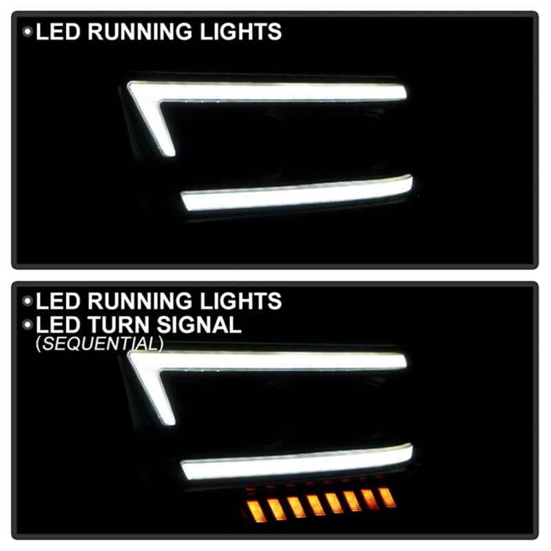 SPYDER 19-22 Dodge Ram 2500 (Halogen Only) Projector Headlights - Black PRO-YD-DR19HDHALSI-SEQ-BK 5088611 5088611 Photo - Unmounted