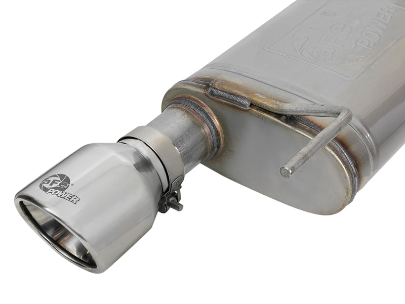 aFe MACH Force-Xp SS Axle Back Exhaust w/Polished Tips 15-17 Ford Mustang GT V8-5.0L 49-43105-P 49-43105-P Photo - Unmounted