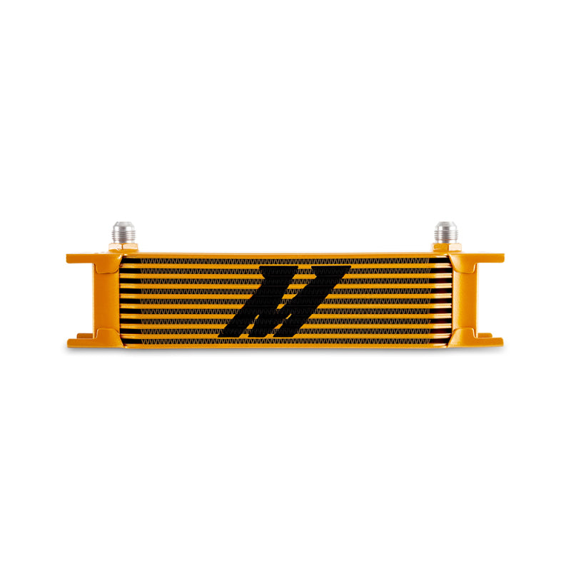 Mishimoto Universal -8AN 10 Row Oil Cooler - Gold MMOC-10-8GD MMOC-10-8GD Photo - Primary