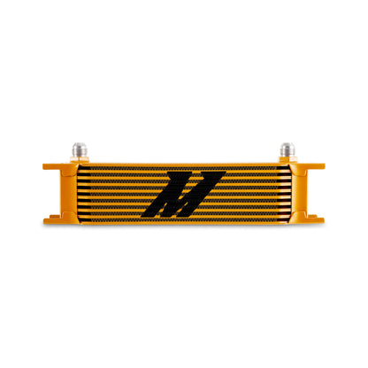 Mishimoto Universal -8AN 10 Row Oil Cooler - Gold MMOC-10-8GD MMOC-10-8GD Photo - Primary