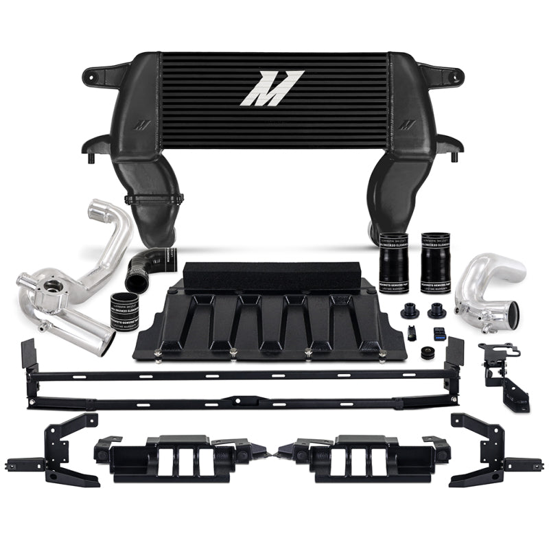 Mishimoto 21+ Bronco 2.3L High Mount INT Kit BK Core P Pipes MMINT-BR23-21HKBKP MMINT-BR23-21HKBKP Photo - Primary