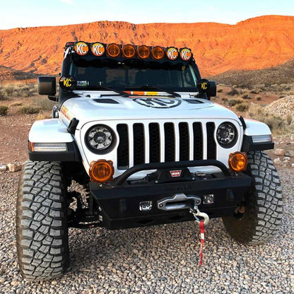 KC HiLiTES 6in. Light Shield / Hard Cover for SlimLite LED - Black 5109 5109 Photo - lifestyle view