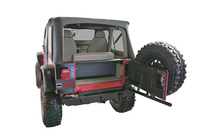 Tuffy Products Tuffy Yj Tailgate Security Enclosure- 01Blk 8795 Yj Wg 297-01 297-01 Photo - Mounted