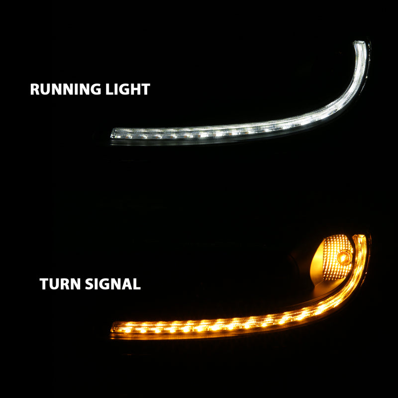 ANZO 2005-2013 Chevy Corvette Projector Plank Style Switchback H.L. Black Amber 121553 121553 User 6