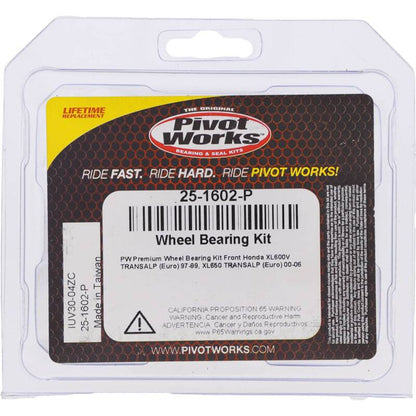 Pivot Works Honda Wheel Bearing Kit Premium Bearings 25-1602-P 25-1602-P Photo - Primary
