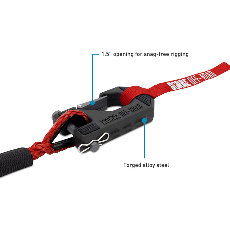 Borne Off-Road 12K Winch - Red Synthetic Rope BNWN-12-SRD BNWN-12-SRD Photo - Primary