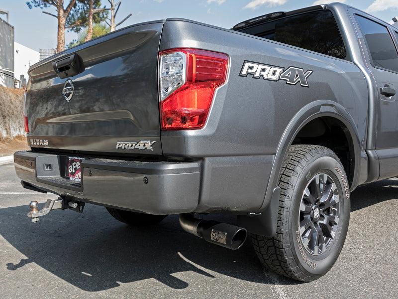aFe MACH Force-Xp 2-1/2" Cat-Back Exhaust System w/ Black Tip Nissan Titan 49-46125-B Photo - Mounted