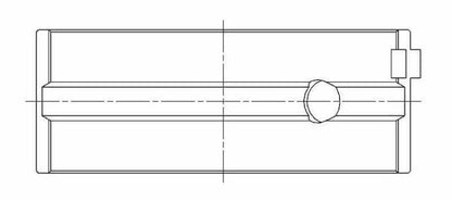 ACL Race Series Main Bearings Toyota 4AGE/4AGE Size: .025 5M1695H-.025 Technical Drawing