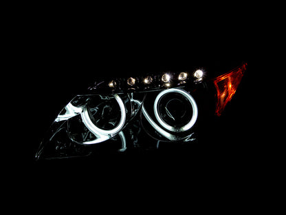 Anzo 2005-2010 Scion Tc Projector Headlights w/ Halo Chrome (CCFL) 121120 Photo - Mounted