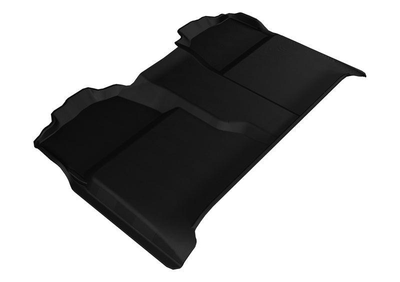 3D MAXpider 2007-2013 Chevrolet Silverado Crew Cab Kagu 2nd Row Floormats - Black L1CH04721509 L1CH04721509 Photo - Primary