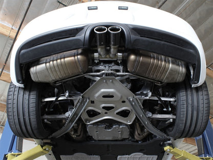 aFe 304 SS EXH Tip Carbon Fiber -  Porsche Cayman S/Boxster S (981) 13-14 49C36413-C Photo - Mounted