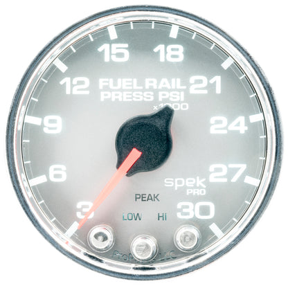 Autometer Spek-Pro Gauge Rail Press 2 1/16in 30Kpsi Stepper Motor W/Peak & Warn Slvr/Chrm P32121 P32121 User 2