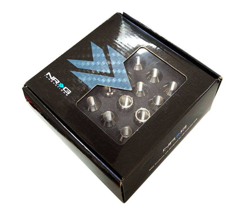 NRG M12 X 1.5 Titanium Silver Lug Nut Set 21 Pc / Lock Key Socket LN-T200SL-21 Photo - Primary