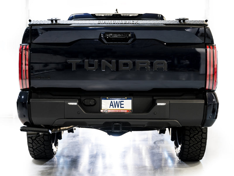 AWE Tuning AWE 0FG Exhaust for 3rd Gen Toyota Tundra - Dual Diamond Black Tips 3015-33063 3015-33063 Photo - Mounted