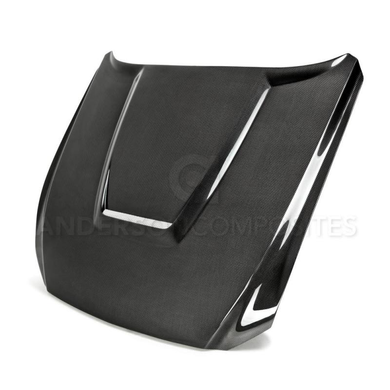 Anderson Composites 15-17 Ford Mustang GT350 Double Sided Hood AC-HD15FDMU-GR-DS AC-HD15FDMU-GR-DS Photo - Primary