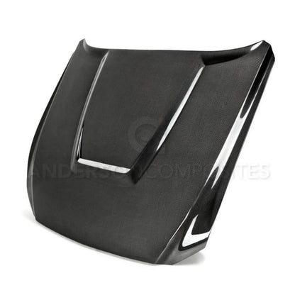 Anderson Composites 15-17 Ford Mustang GT350 Double Sided Hood AC-HD15FDMU-GR-DS AC-HD15FDMU-GR-DS Photo - Primary