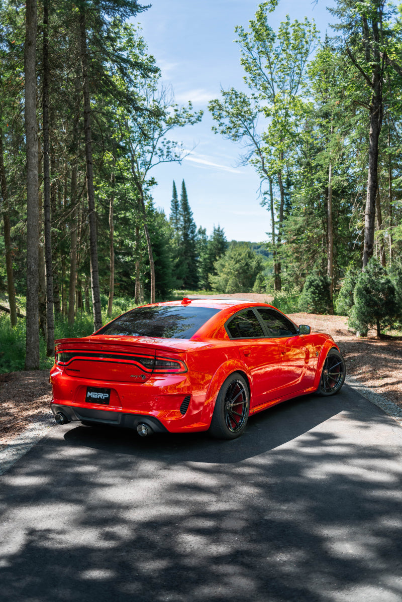 MBRP 17-21 Charger 5.7L/6.2L/6.4L 3in Race Profile Cat-Back w/ Dual Tips Aluminized Steel Exhaust S7118AL S7118AL Photo - lifestyle view