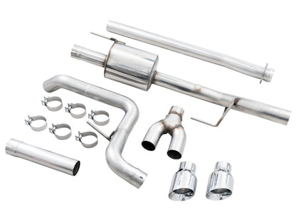 AWE Tuning AWE 0FG 21+ Ford F150 Dual Side Exit Cat-Back Exhaust- 4.5in Chrome Silver Tips 3015-22067 3015-22067 Photo - out of package