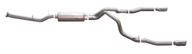 Gibson 07-10 Chevrolet Silverado 2500 HD LT 6.0L 2.25in Cat-Back Dual Split Exhaust - Stainless 65631 65631 Photo - Primary