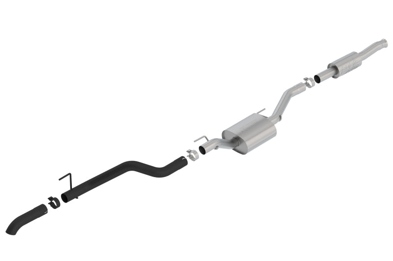 Borla 2020 Jeep Gladiator JT 3.6L V6 AWD ATAK Climber Catback w/ Black Turndown Tip & Over-Axle 140810CB 140810CB Photo - Primary