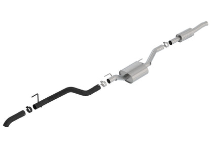 Borla 2020 Jeep Gladiator JT 3.6L V6 AWD ATAK Climber Catback w/ Black Turndown Tip & Over-Axle 140810CB 140810CB Photo - Primary