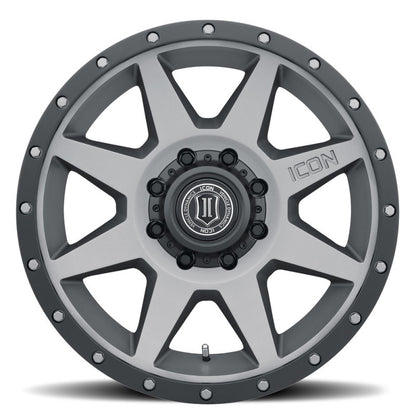 ICON Rebound 20x9 8x180 12mm Offset 5.5in BS Titanium Wheel 1820908955TT 1820908955TT Photo - Close Up