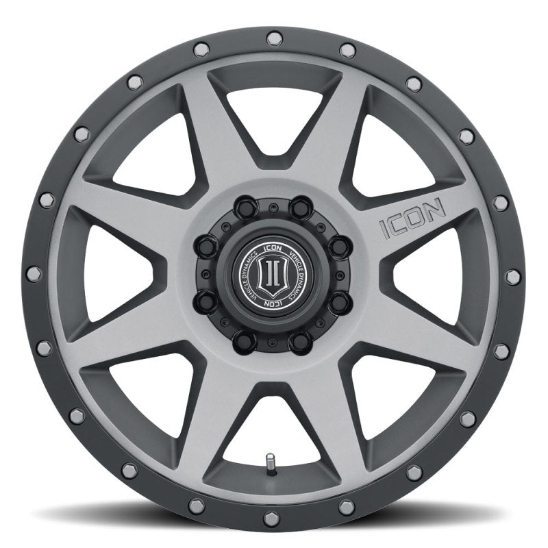 ICON Rebound 20x9 8x6.5in 12mm Offset 5.5in BS Titanium Wheel 1820908055TT 1820908055TT Photo - Close Up