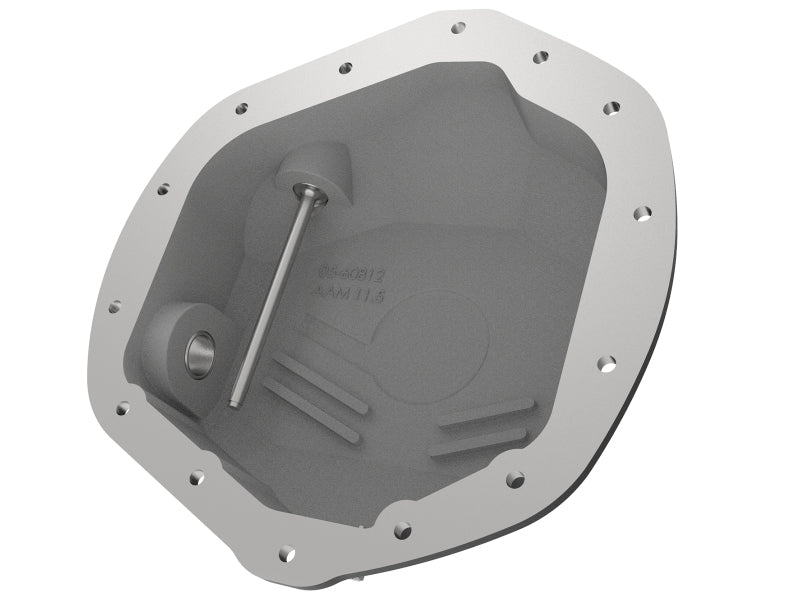 aFe Pro Series Rear Differential Cover Black w/ Machined Fins & Gear Oil 46-70392-WL Photo - Unmounted